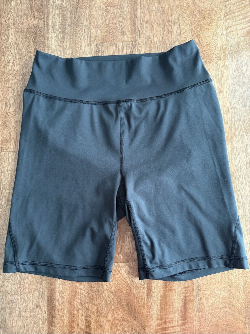 Adidas Black High-Waist Bike Shorts with Supportive Waistband